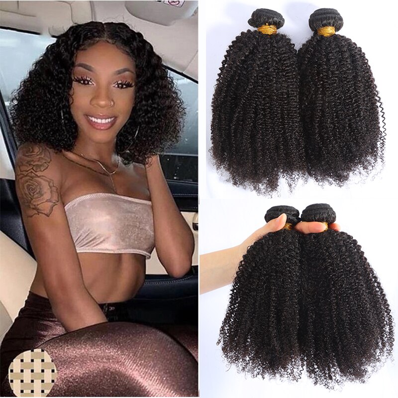 9A Afro Kinky Curly   100% õ ΰ   Full Volumen Ends Double Weft Deal Remy Extension